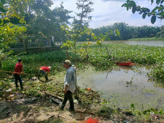 เตรียมพื้นที่จัดงานประเพณีลอยกระทง ประจำปี 2567